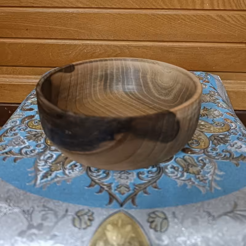 کاسه چوبی سایز 15 سانت 