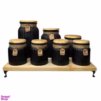 ست جا ادویه 7 پارچه مدل مام لوکس به همراه استند