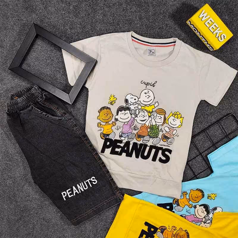 تیشرت و شلوارک پسرانه سایز 40تا50 پنبه و جین 