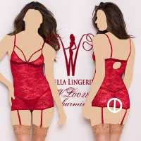 لباس خواب هارنسی با بند جوراب Wella کد WL0028