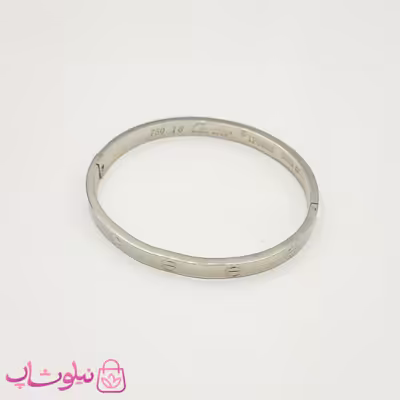 دستبند زنانه مردانه مدل کارتیه لاو نقره ای کد 140