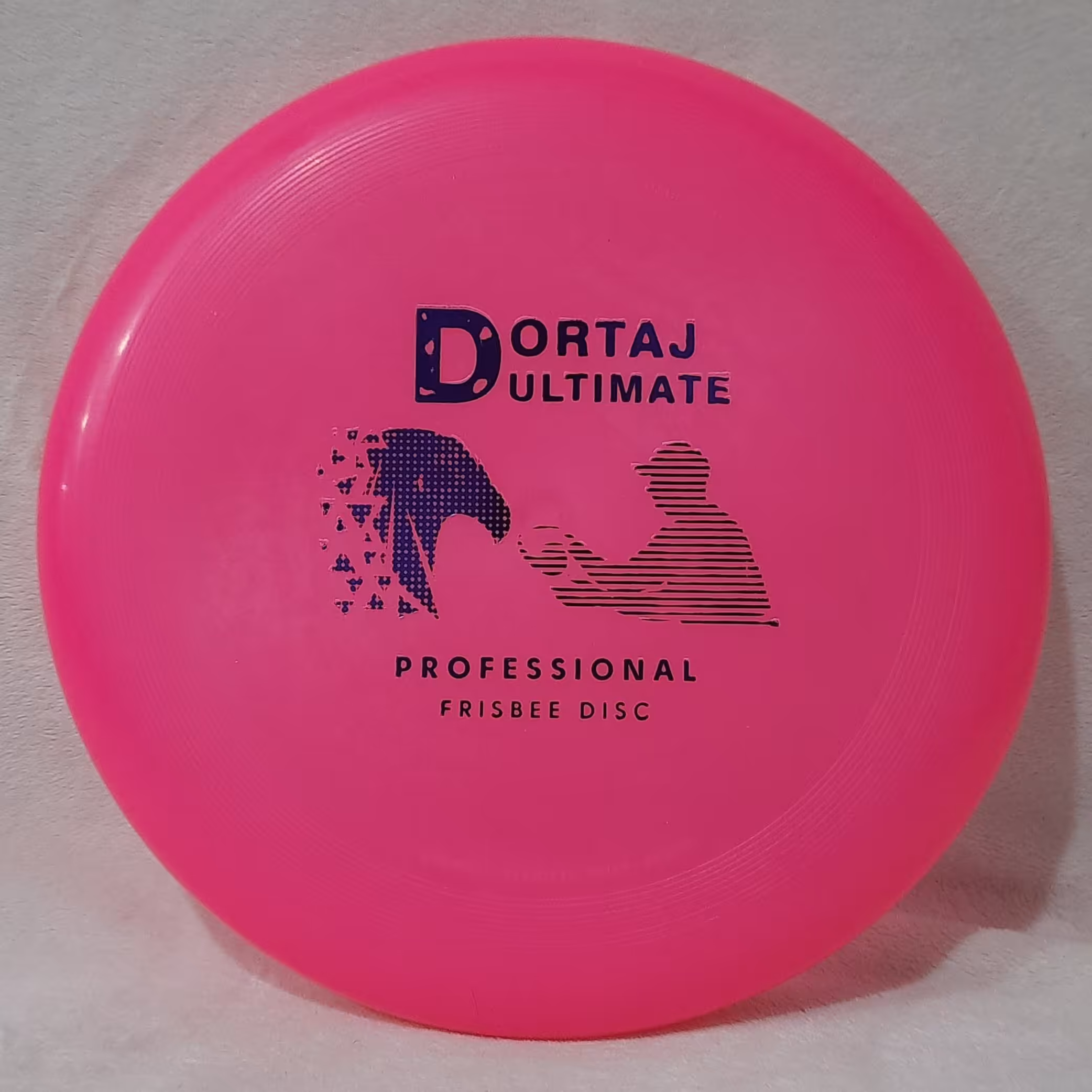 فریزبی یا بشقاب پرنده حرفه ای برند دکتر درتاج رنگ صورتی روشن