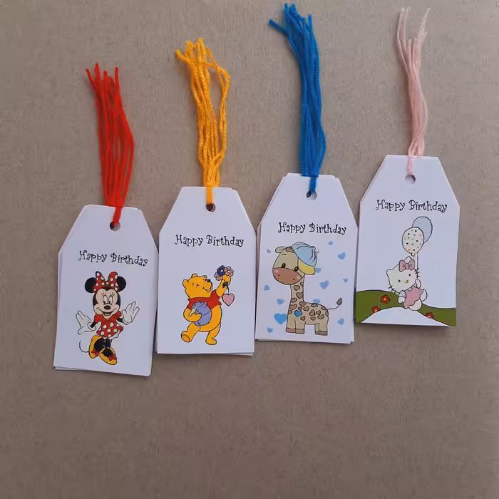 تگ سفارشی تولد با 4طرح متفاوت