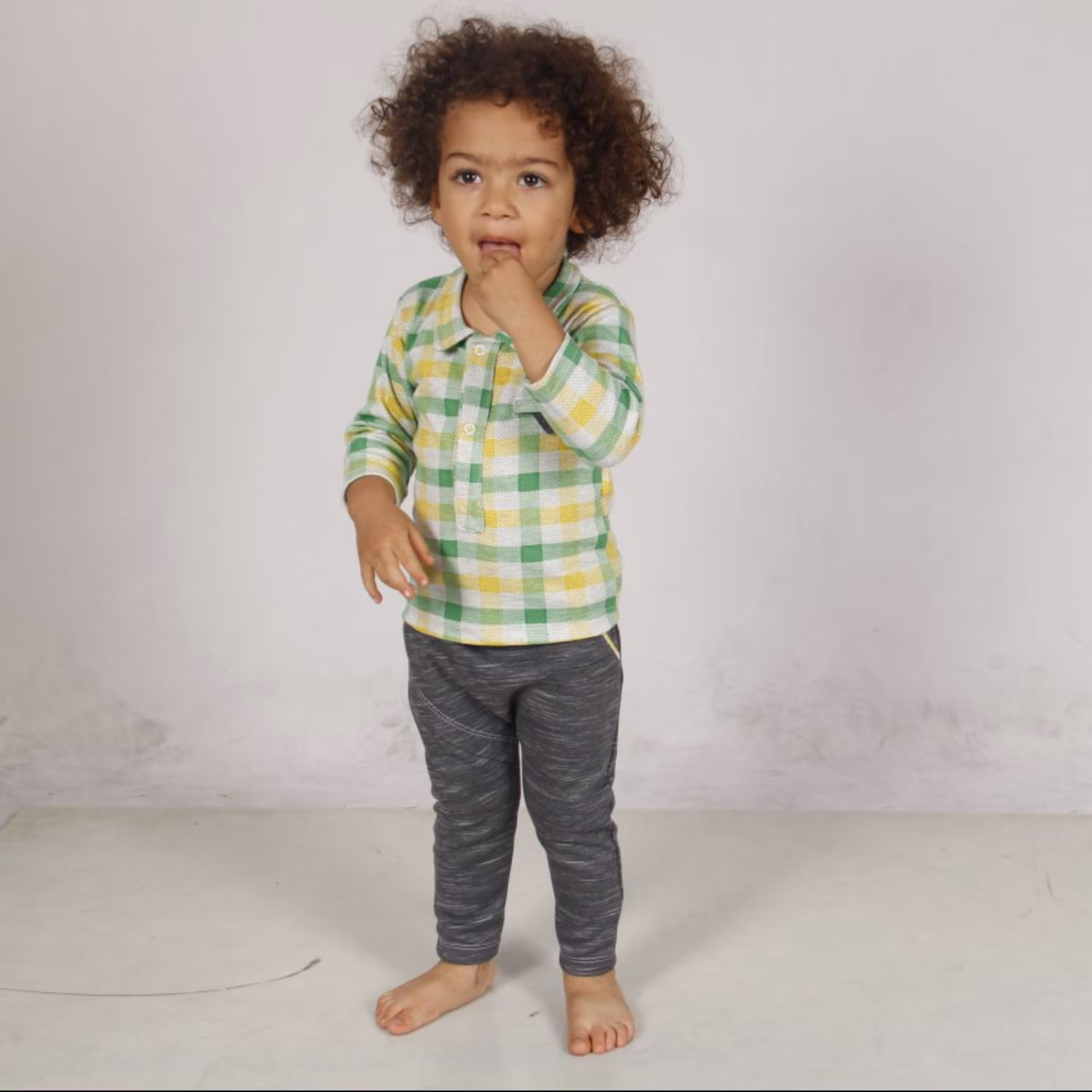 بلوز و شلوار پنبه طرح پاییز مناسب سایز نوزاد تا یکسال