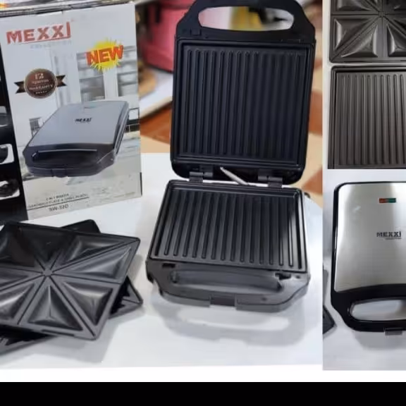 دستگاه اسنک ساز ساندویچ ساز
2کاره  گریل و اسنک
صفحات جداشونده قابل شستشوکد اه