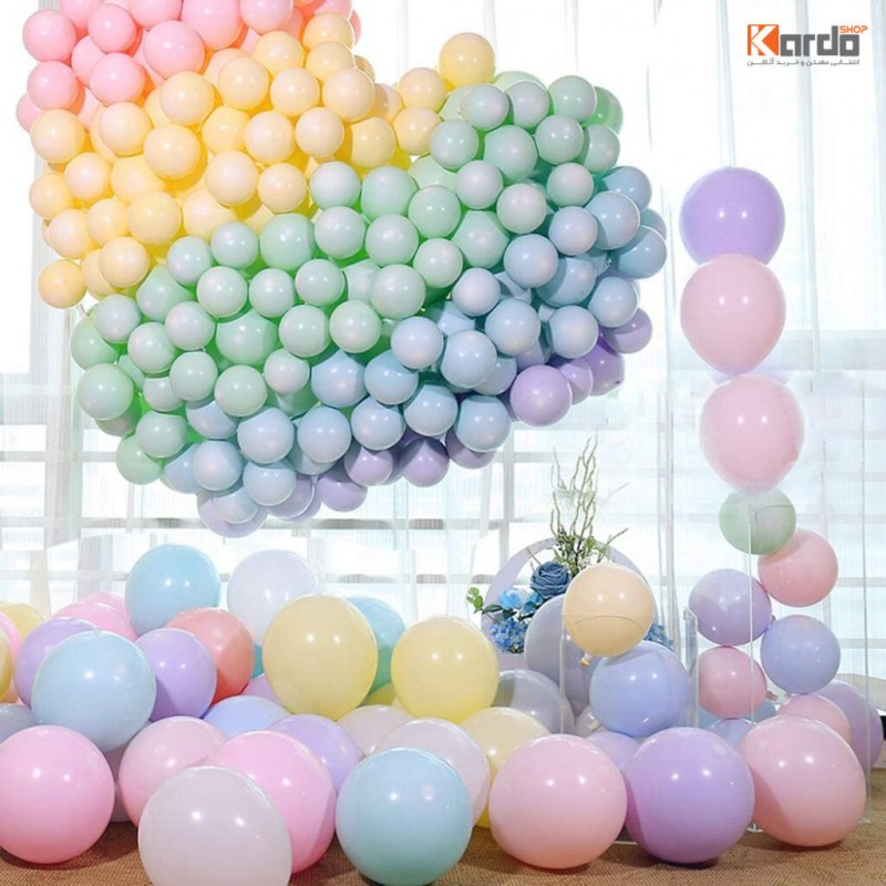 بادکنک پاستیلی بسته 10 عدد