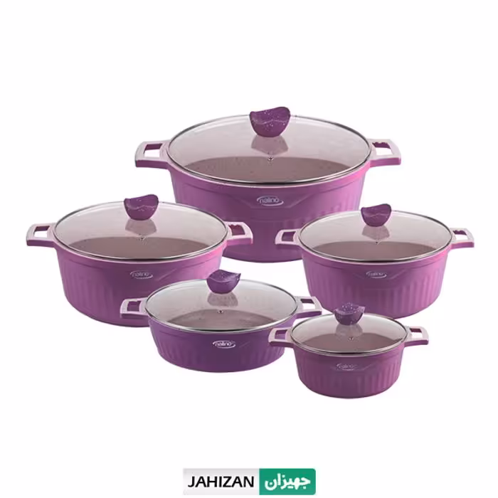 سرویس قابلمه 10پارچه نالینو مدل alonso (گرانیت)