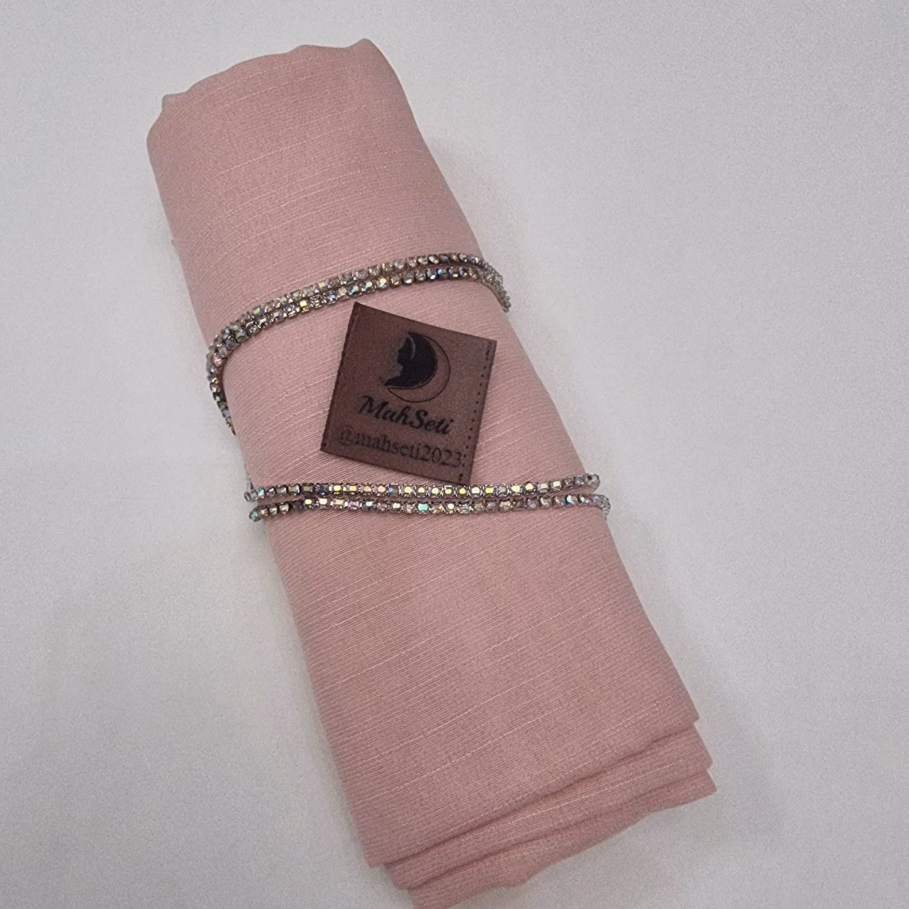 شال وال اسلپ درجه یک - کد 1004 رنگ گلبهی - ساده -  75 در 200