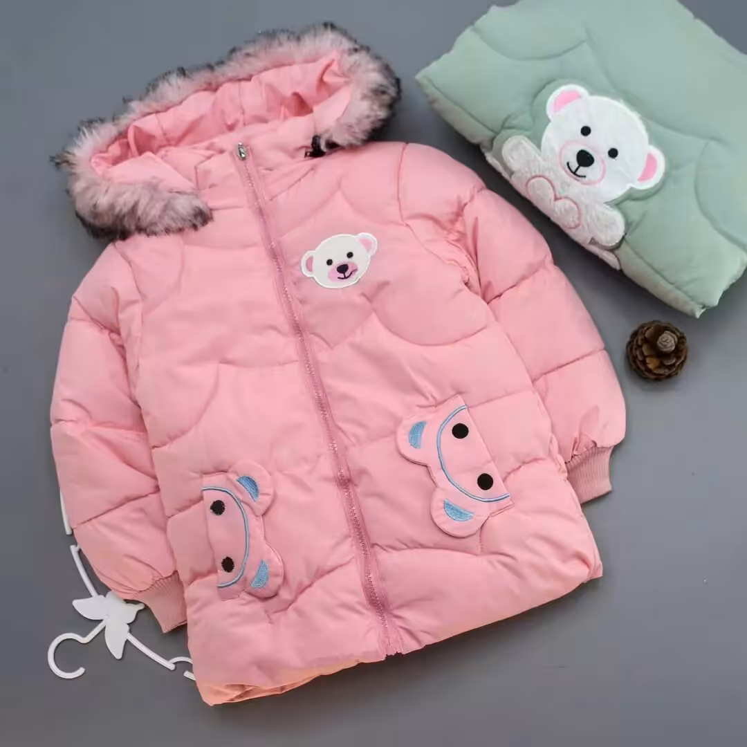 کاپشن دخترانه داخل مخمل ضخیم