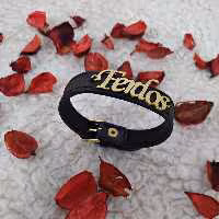 دستبند چرم با پلاک سفارشی یا آماده 