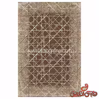 فرش ماشینی ساوین ویژن کد 4238 شکلاتی