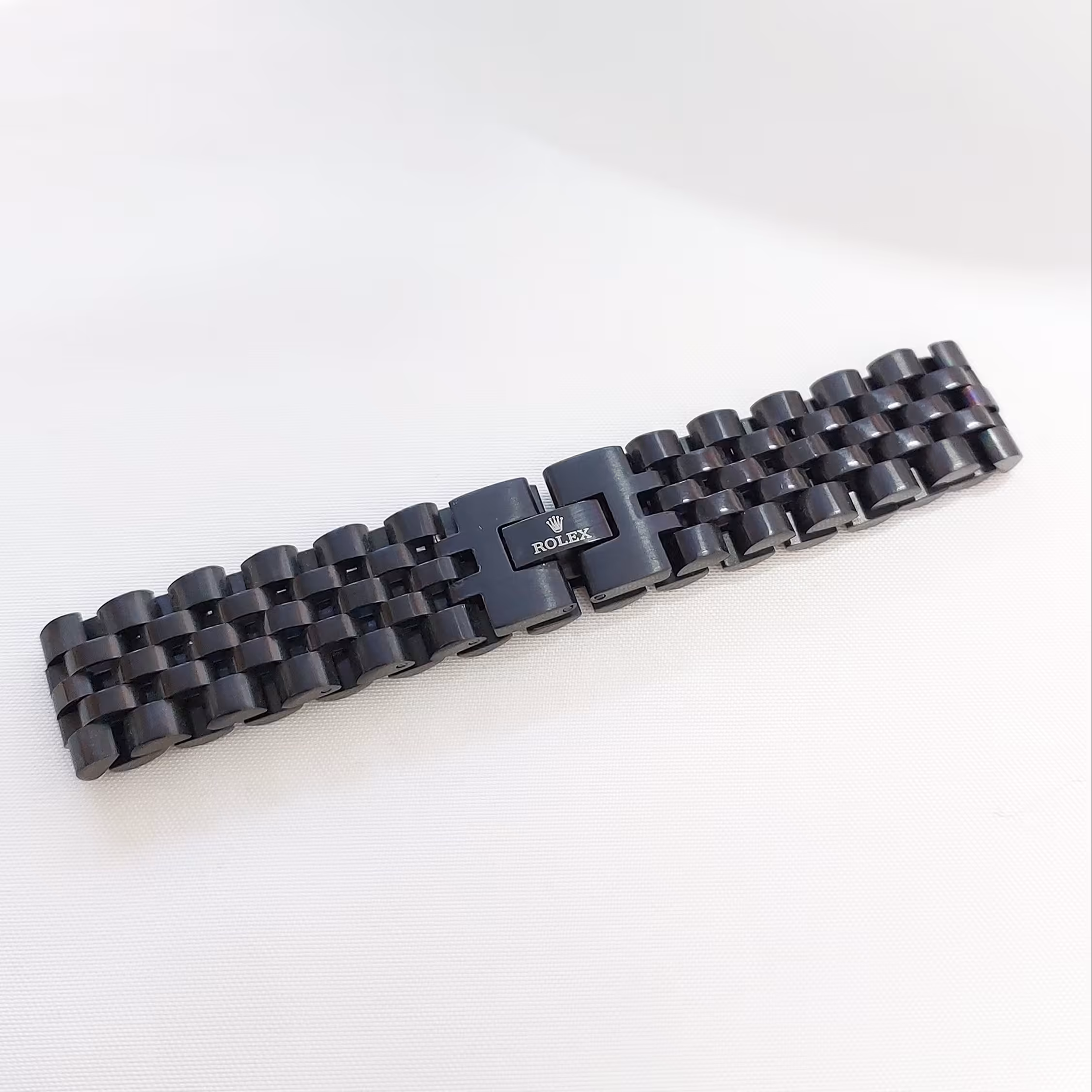 دستبند رولکس مشکی استیل رنگ ثابت