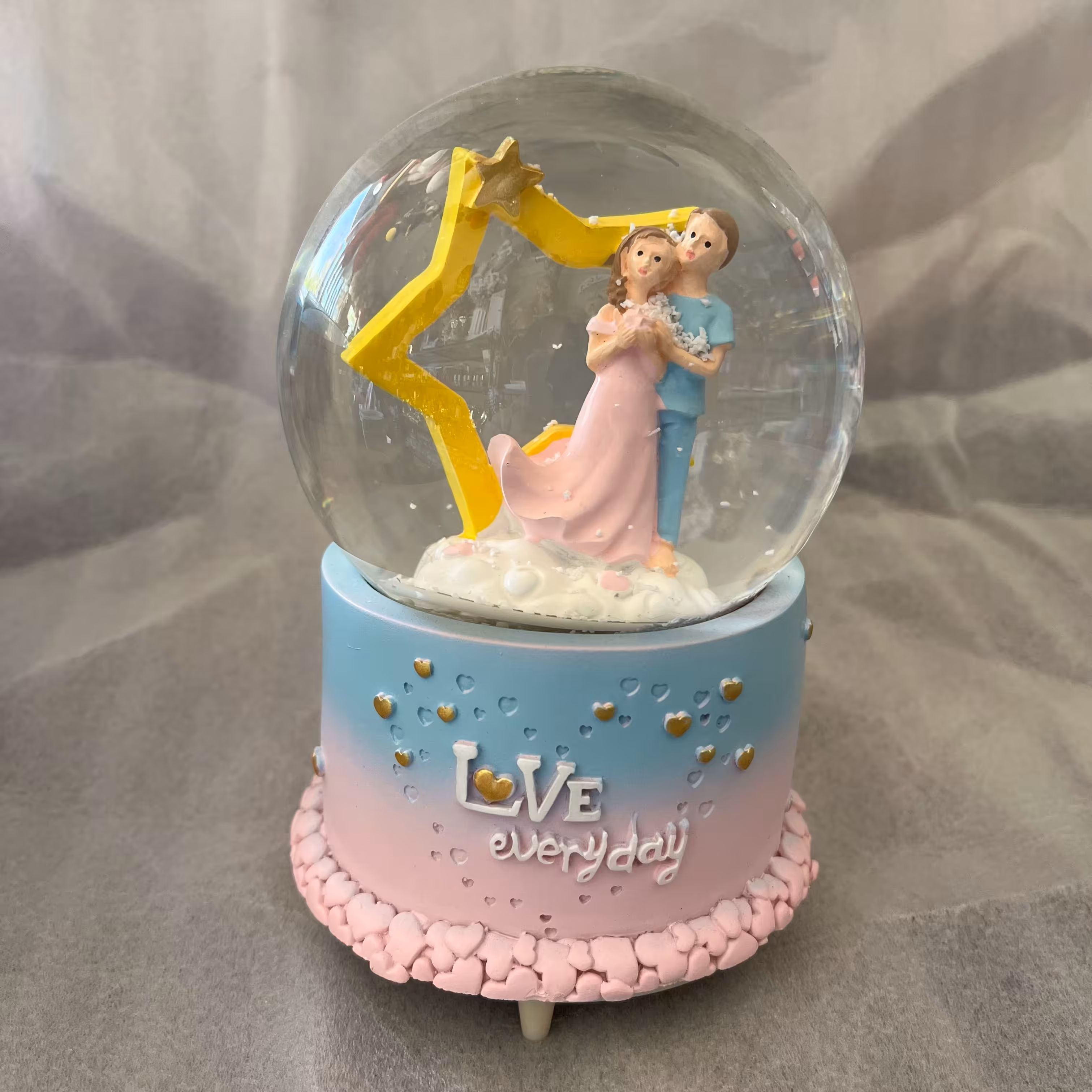 گوی موزیکال دختر پسر عاشقانه کوکی بزرگ