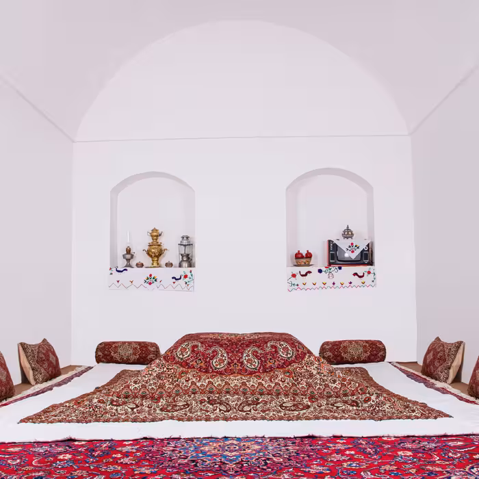 لحاف کرسی ترمه مدل درباری سایز 350در 350 -پس کرایه