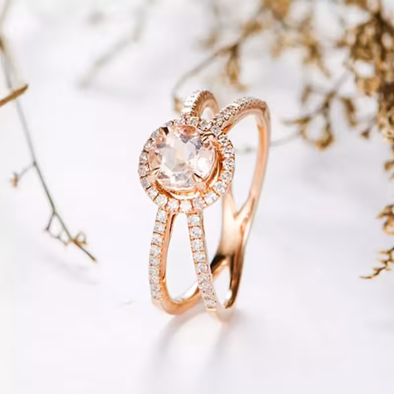 انگشتر با طرح خاص و نگین زرد کدB2157