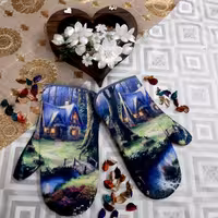 دستکش فر جادویی سوپرایز نانو میکروفایبرطرح منظره  