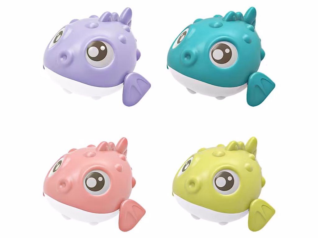 اسباب بازی حمام مدل کوکی طرح ماهی خارپشت شناور مخصوص وان و استخر