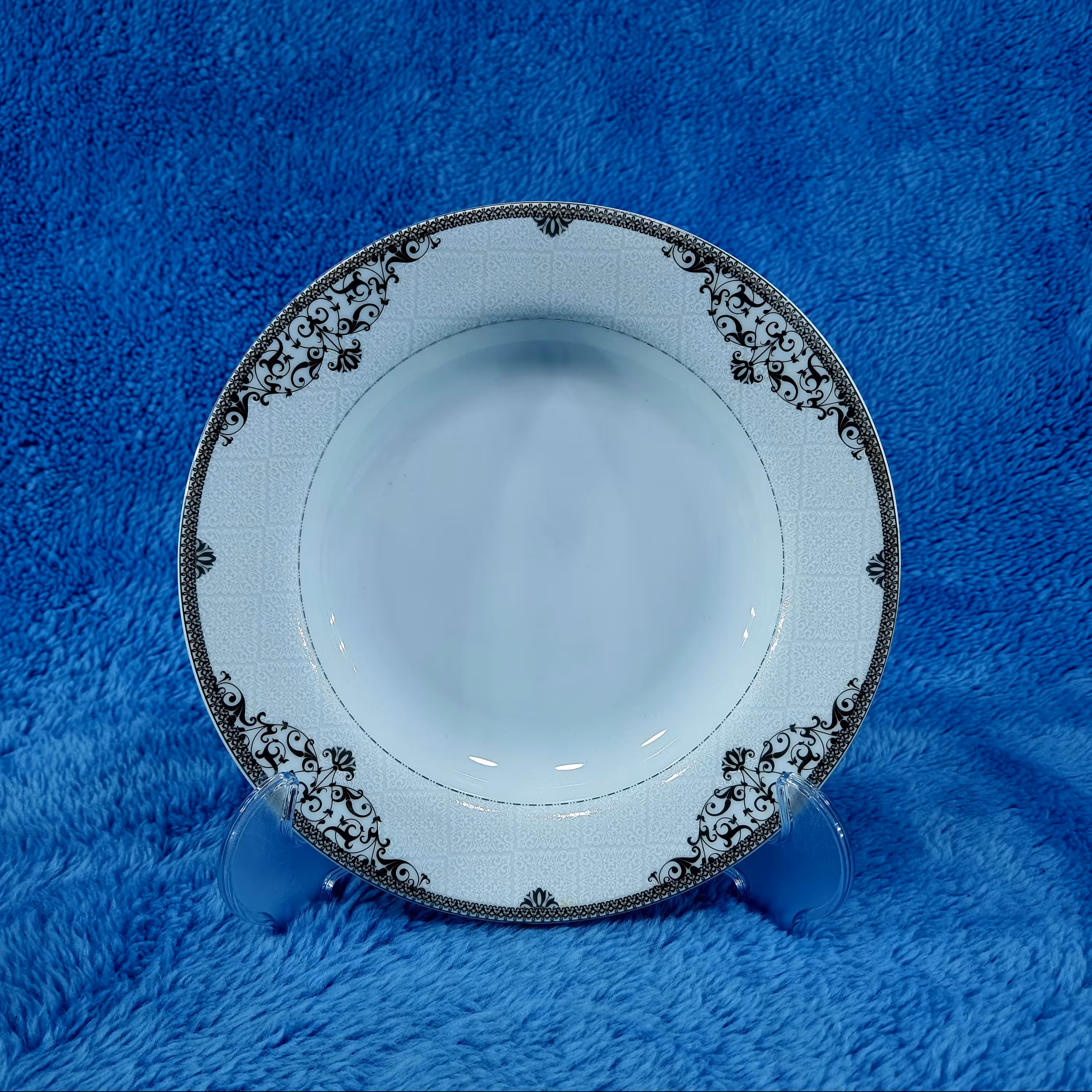 بشقاب خورش خوری سایز 23 چینی پارس کد 533 بسته 6 عددی