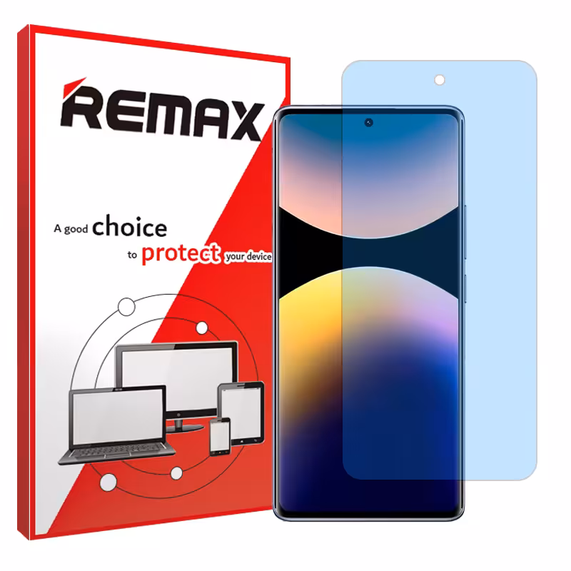 گلس شیائومی Redmi Note 14 Pro 4G مدل مات آنتی بلو برند ریمکس کد S