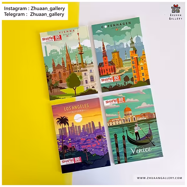 دفتر 80 برگ Top Location شهرهای جذاب