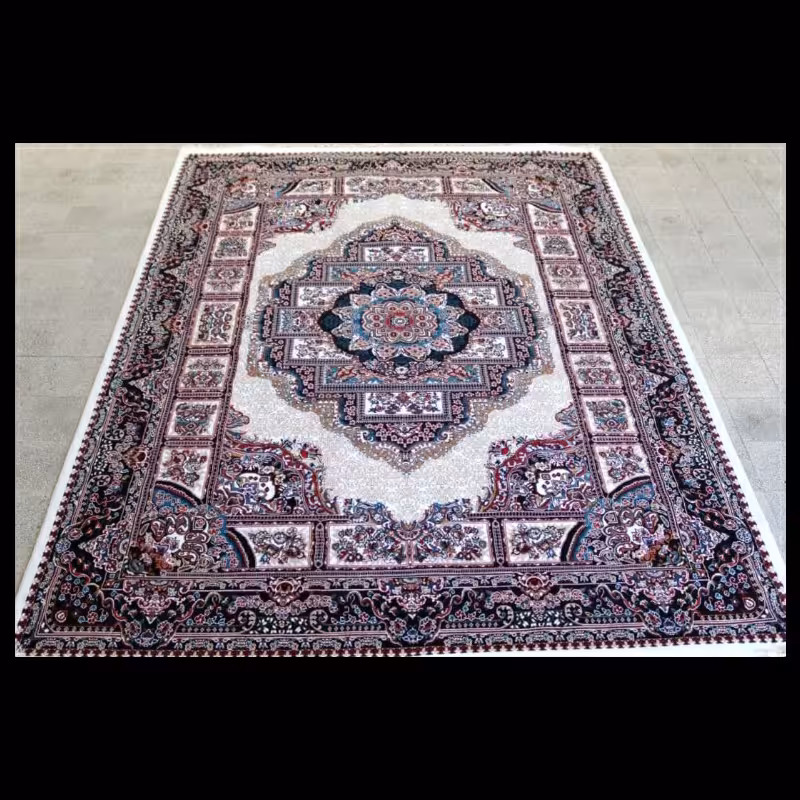 فرش ماشینی کاشان طرح حوض نقره6متری(BCF)باارسال رایگان