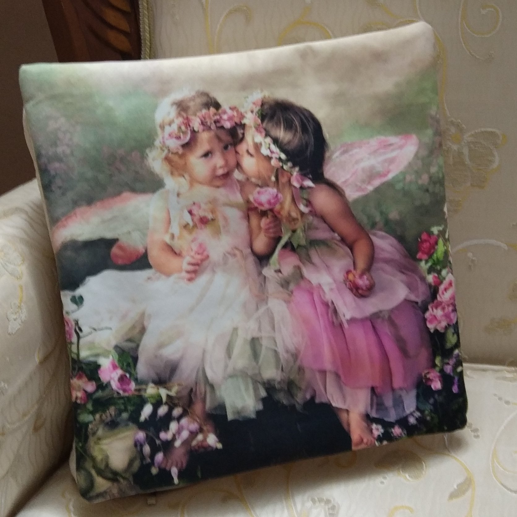 کوسن مخمل 50در50 با طرح دلخواه شما ، تمام چاپ ، یک رو ، قیمت در تعداد