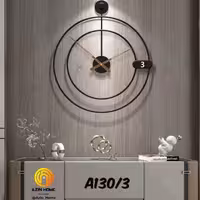 ساعت مدرن دیواری H130 بارنگ کوره ای الکترواستاتیک در  سایز های قابل سفارشی سازی