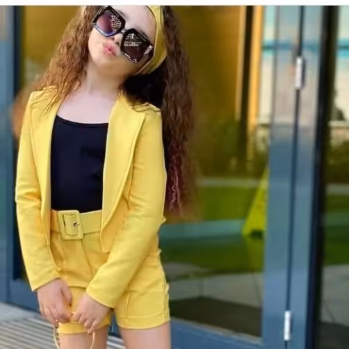 ست لاکچری دخترانه زرد