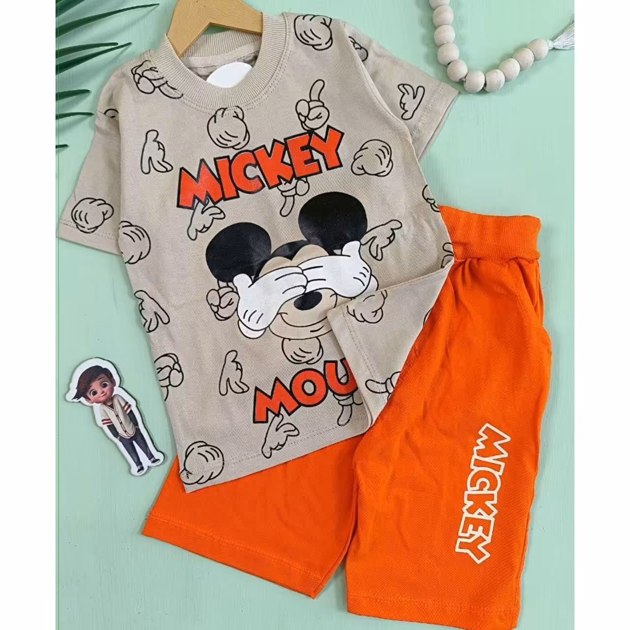 تیشرت وشلوارک پسرانه میکی موس
