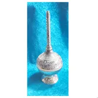 گلاب پاش استیل متوسط نقره ای