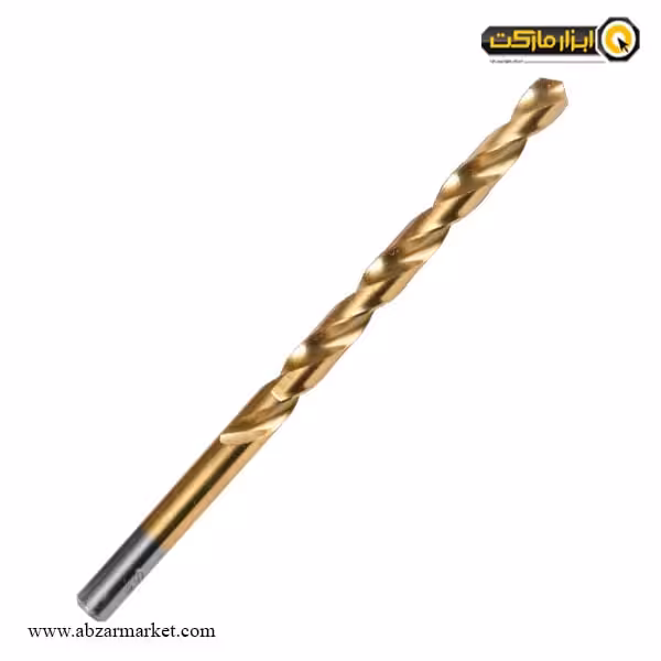 مته طلایی تیتانیوم TG نیمه بلند مدل HSS-TI3-8