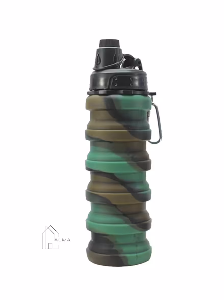 قمقمه سیلیکونی چریکی تاشو | خانه آلما