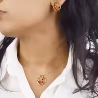 نیمست استیل یلدایی طرح انار کد 5114