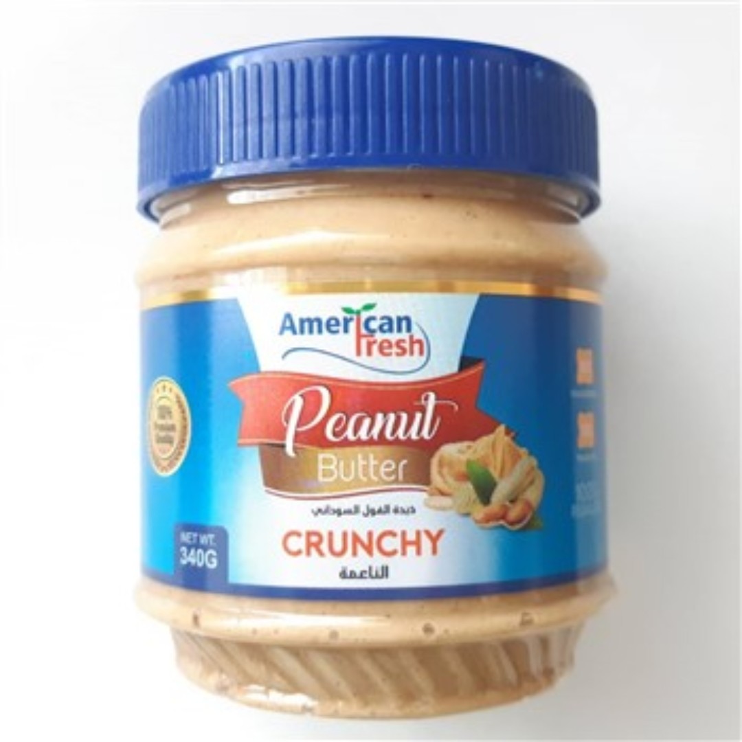 کره بادام زمینی American Fresh آبی و قرمز بسته 12تایی 340گرمی