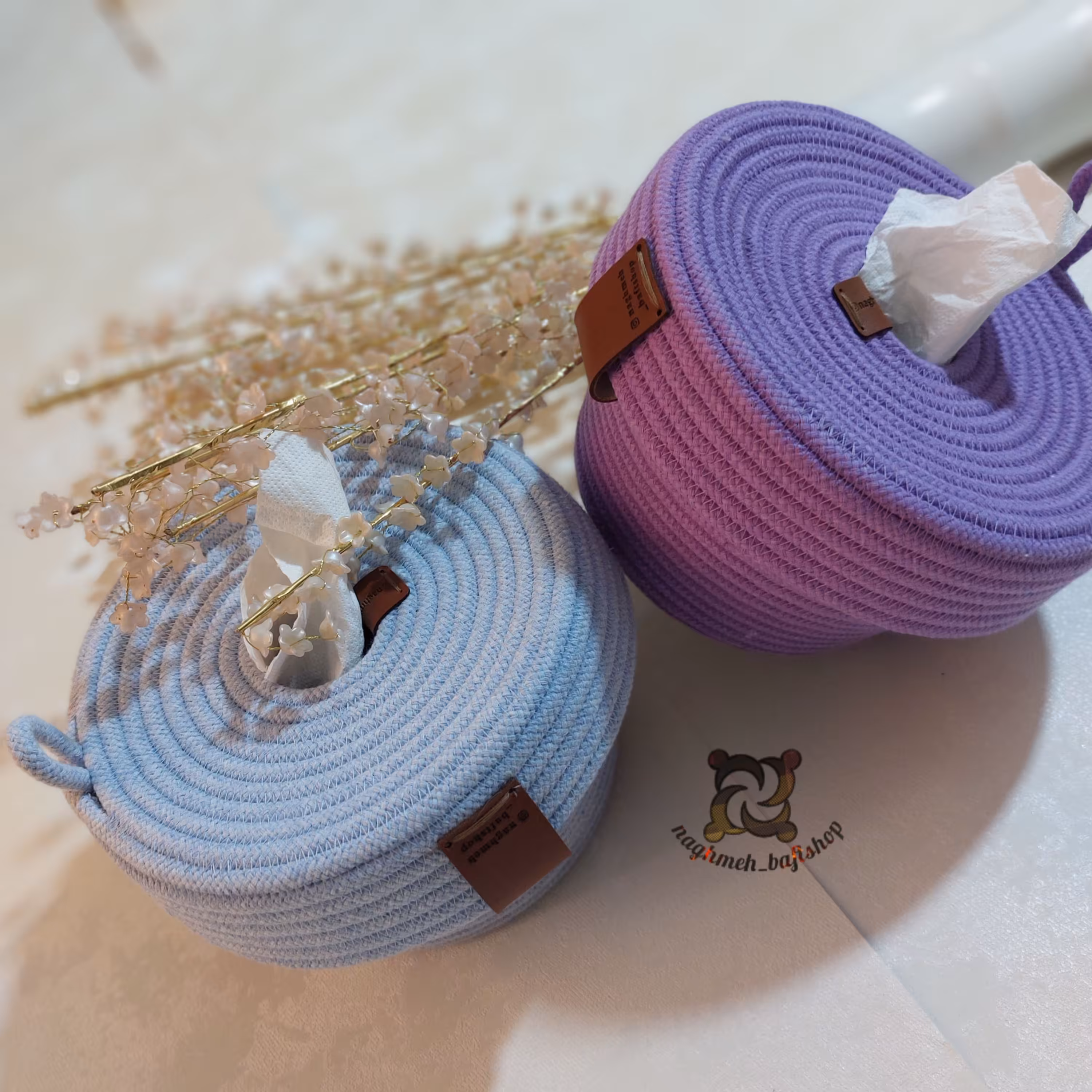 جا دستمال رولی قیطان پنبه