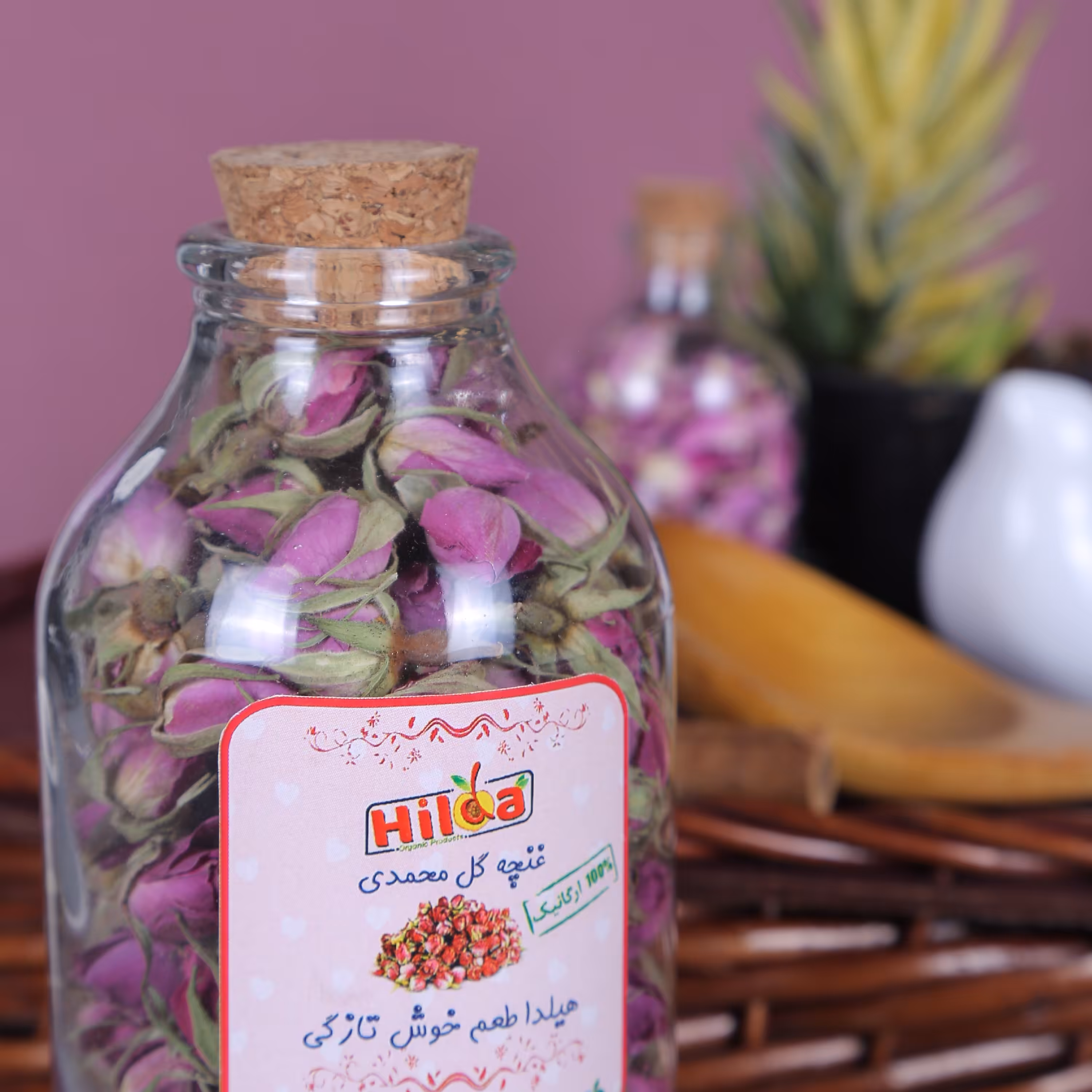 غنچه گل محمدی درجه یک و ممتاز لاله زار (ارسال رایگان) عطر و طعم فوق العاده (کیفیت عالی) 500 گرم