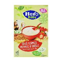 غذای کمکی کودک ( بالای شش ماه ) میوه های قرمز و غلات 200 گرم هیرو - hero
