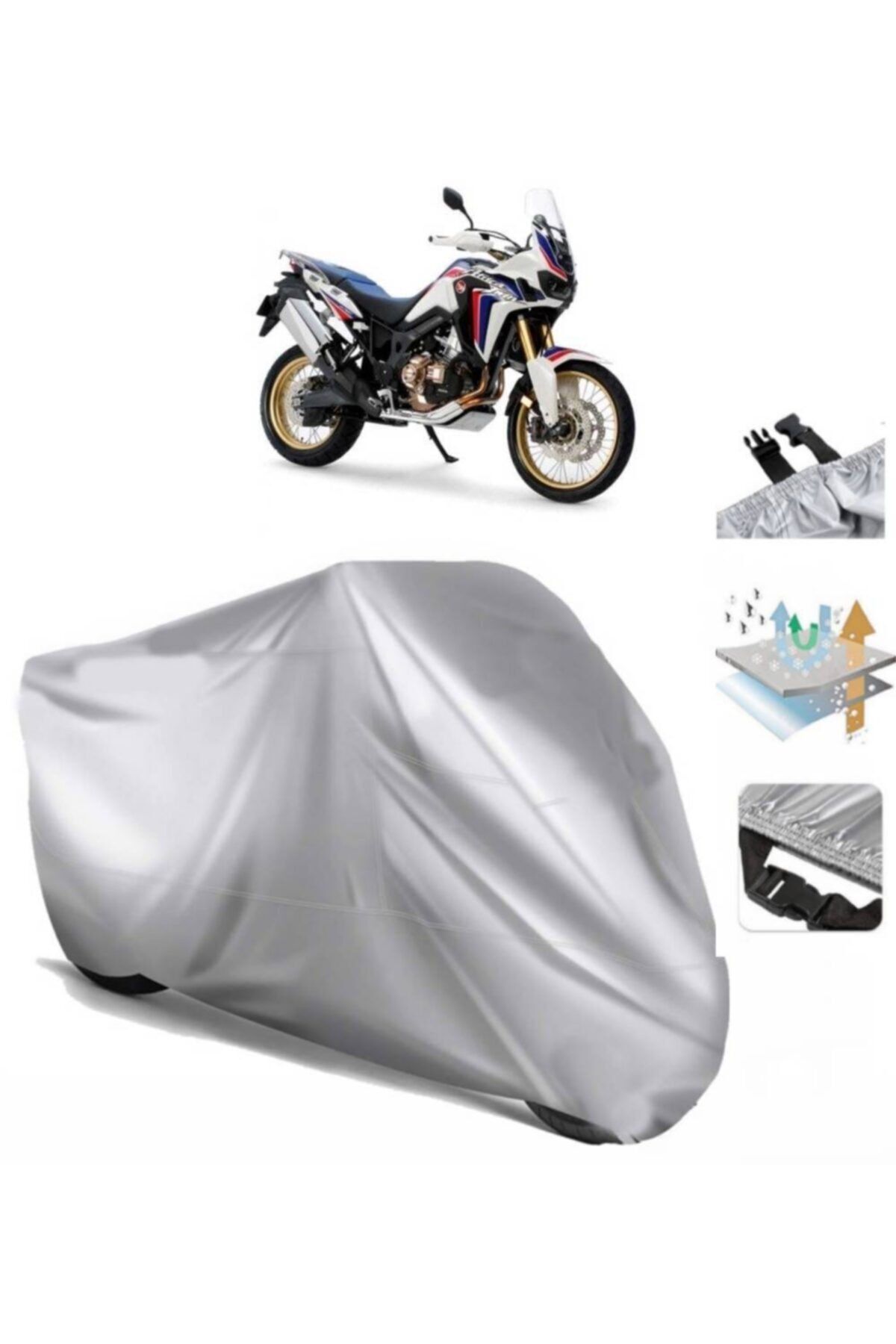 چادر موتورسیکلت HONDA CRF1000L آفریقا دوقلوی موتور سیکلت TARKET BAR سازگار سگک اتصال CoverPlus