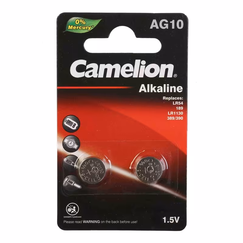 باتری ساعت کملیون مدل Lr1130 بسته دو عددی