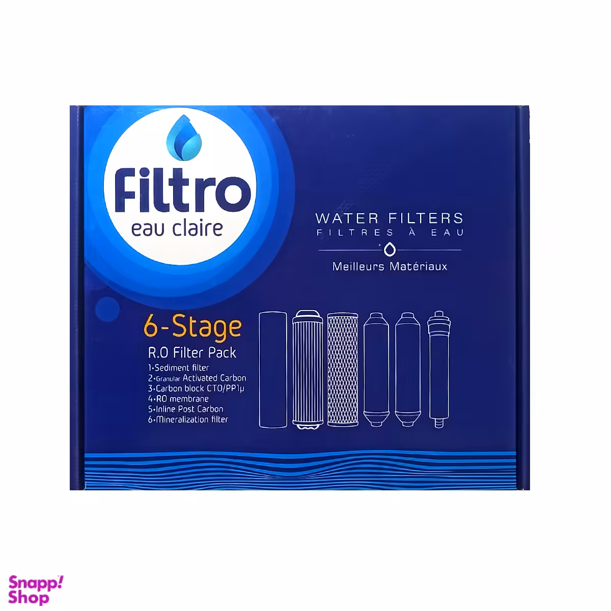 فیلتر تصفیه آب فیلترو مدل 6 مرحله طرح b کد s6