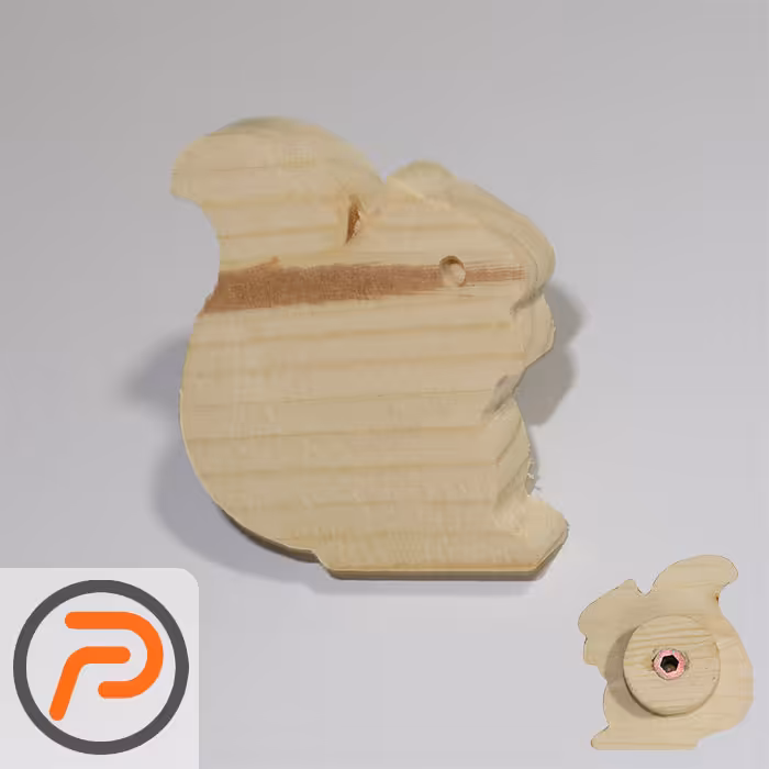 دستگیره چوب روسی مدل سنجابی