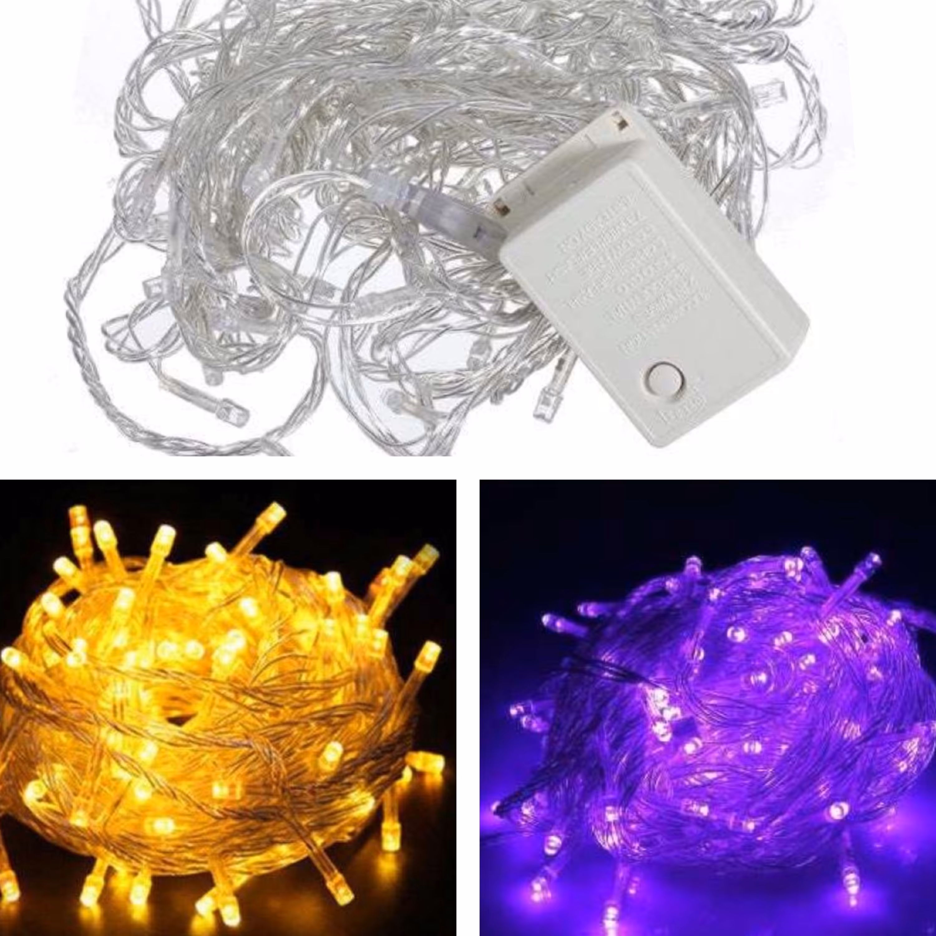 ریسه های رنگی  سوزنی در طول  5 متر در رنگ افتابی