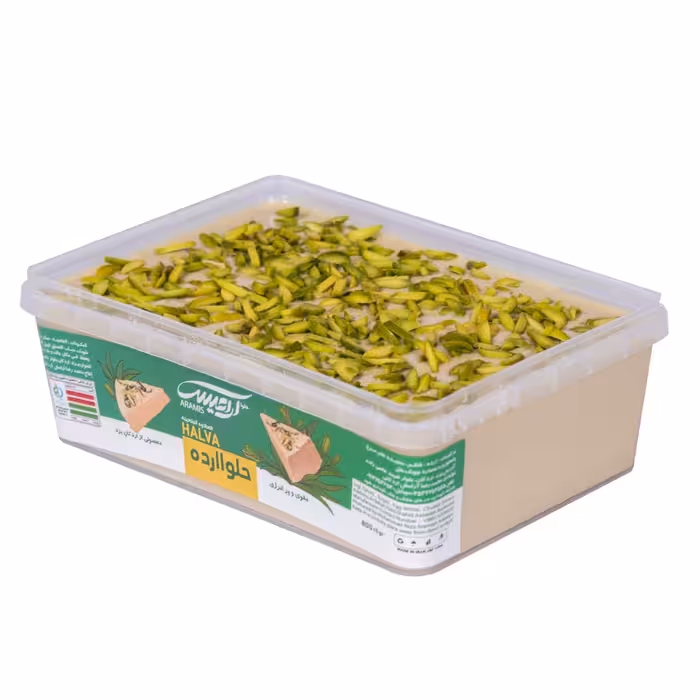 حلواارده ممتاز پسته ای یک کیلویی آرامیس اردکان