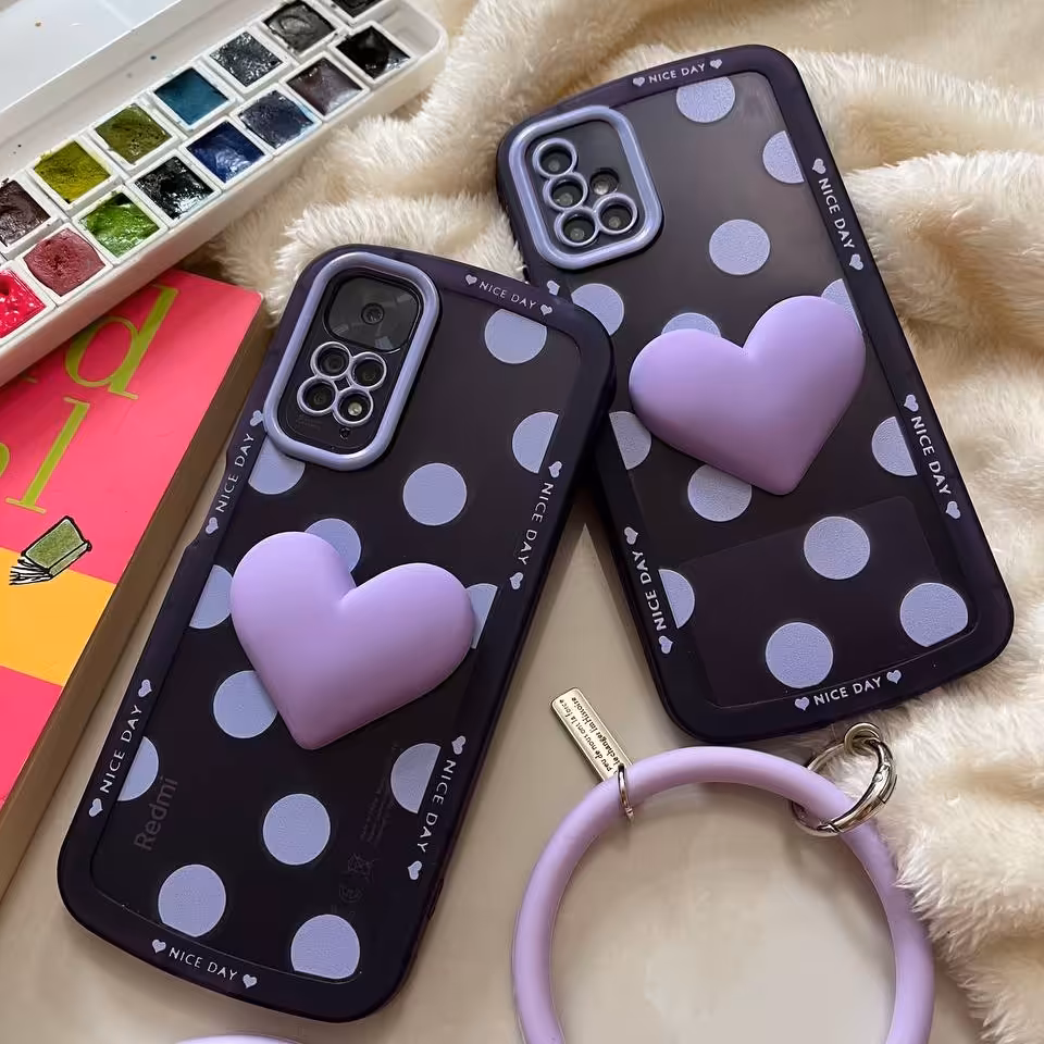 قاب قلبی بنفش سامسونگ و شیائومی و ایفون