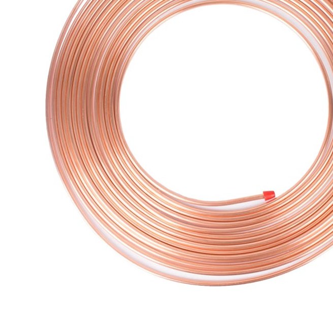 لوله مسی 1.4 اینچ کد 0.30 کلاف 15 متری بابک