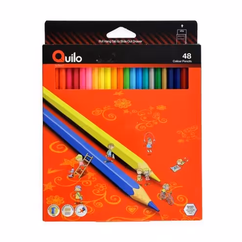 مداد رنگی 48 رنگ جعبه مقوایی کویلو
