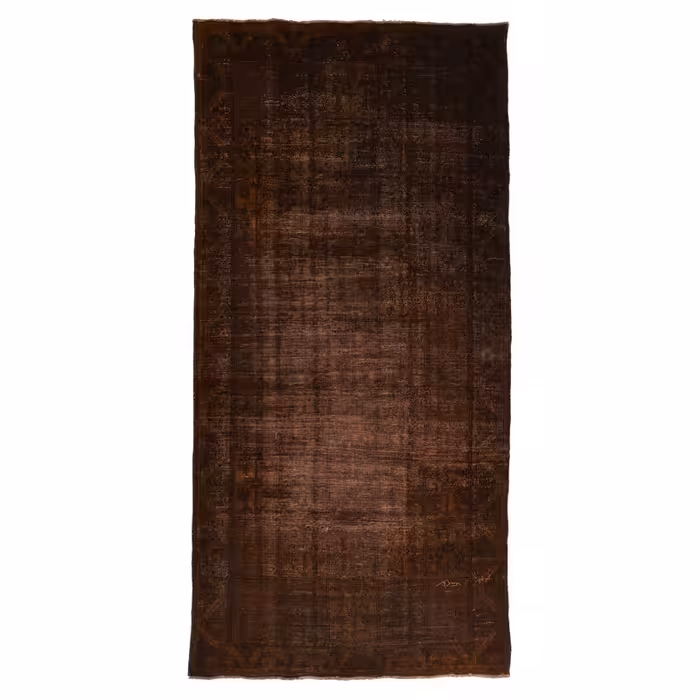  فرش دستبافت رنگ شده چهار و نیم متری مدل وینتج کد 1405128