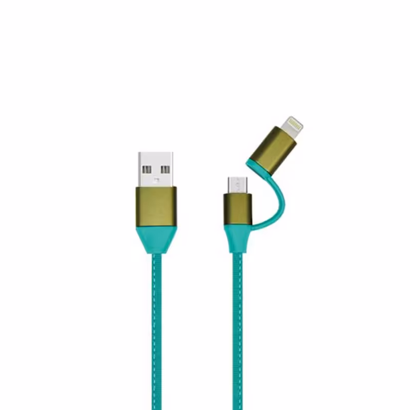 کابل تبدیل USB به لایتنینگ و MicroUSB تسکو مدل TC A101 طول 1 متر