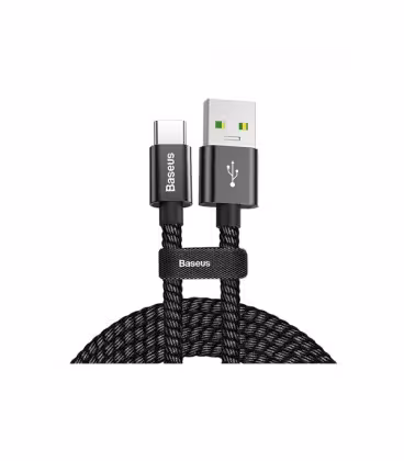 کابل Type C سوپر شارژ باسئوس مدل Double Fast Charging CATKC-A01 طول 1 متر