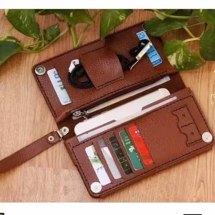 کیف پول چرم طبیعی دست دوز کد8766